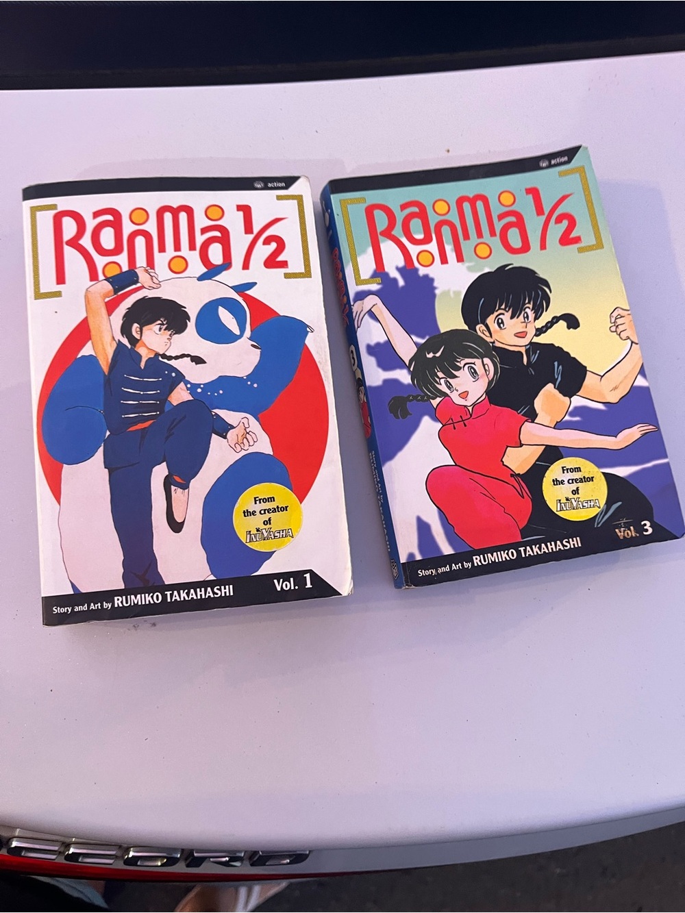 Vintage Ranma 1/2 Manga Vol. 1 & Vol. 3 - Colorful Covers